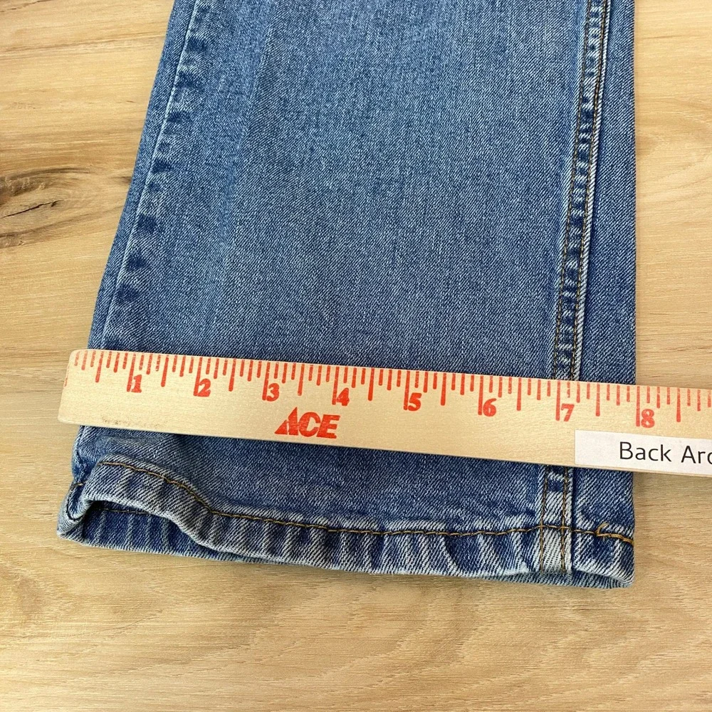 Levis 505 Regular Fit Blue Denim Jeans Mens 38x28 Medium Wash 00505-2103